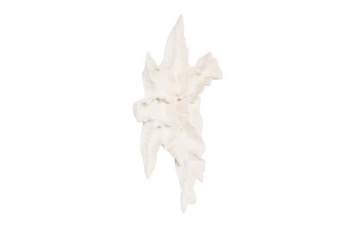 Phillips Collection Contour Cast Root Flower Wall Art White Stone Accent