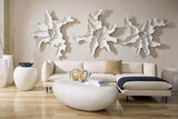 Phillips Collection Contour Cast Root Flower Wall Art White Stone Accent