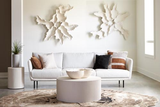 Phillips Collection Contour Cast Root Flower Wall Art White Stone Accent