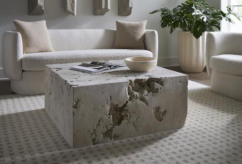 Phillips Collection Formation , Square Roman Stone Coffee Table