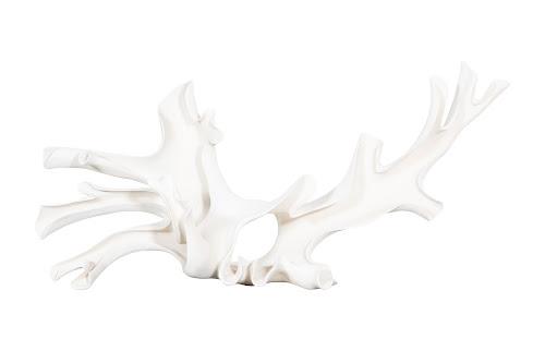 Phillips Collection Cast Colossal Root Sculpture White Stone Accent