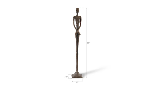 Phillips Collection Lottie Sculpture Bronze Finish Resin Accent
