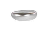 Phillips Collection River Stone , Silver Leaf, Small Silver Coffee Table