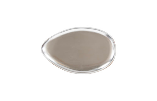 Phillips Collection River Stone , Silver Leaf, Small Silver Coffee Table
