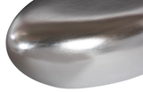 Phillips Collection River Stone , Silver Leaf, Small Silver Coffee Table