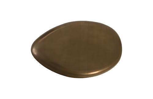 Phillips Collection River Stone , Bronze, Small Brown Coffee Table