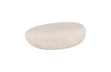 Phillips Collection River Stone , Roman Stone, Small Off White Coffee Table