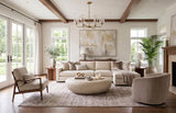 Phillips Collection River Stone , Roman Stone, Large Off White Coffee Table
