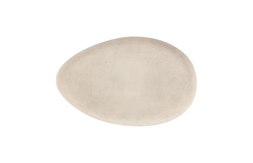 Phillips Collection River Stone , Roman Stone, Large Off White Coffee Table