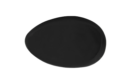 Phillips Collection River Stone , Gel Coat Black, Small Black Coffee Table