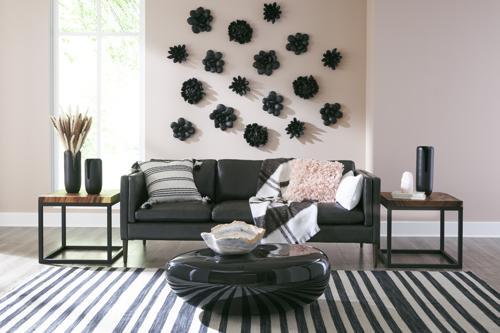 Phillips Collection River Stone , Gel Coat Black, Small Black Coffee Table