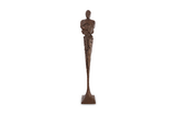 Phillips Collection Tall Chiseled Male Sculpture Resin Bronze Finish Accent
