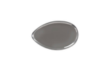 Phillips Collection River Stone , Polished Aluminum, Small Gray Coffee Table