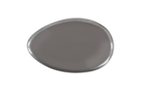 Phillips Collection River Stone , Polished Aluminum, Large Gray Coffee Table