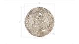 Phillips Collection Molten Wall Disc Medium Silver Leaf Accent