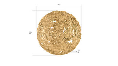 Phillips Collection Molten Wall Disc Medium Gold Leaf Accent