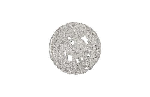 Phillips Collection Molten Wall Disc Small Silver Leaf Accent