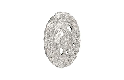 Phillips Collection Molten Wall Disc Small Silver Leaf Accent