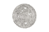 Phillips Collection Molten Wall Disc Large Silver Leaf Accent