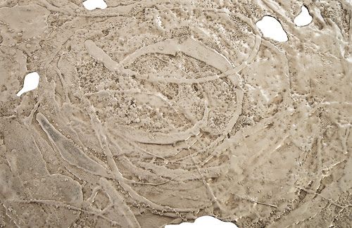 Phillips Collection Molten Wall Disc Large Silver Leaf Accent