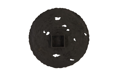 Phillips Collection Molten Wall Disc Large Silver Leaf Accent