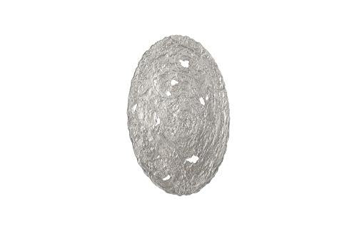 Phillips Collection Molten Wall Disc Large Silver Leaf Accent