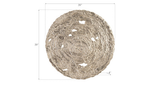 Phillips Collection Molten Wall Disc Large Silver Leaf Accent