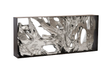 Phillips Collection Cast Root Metal Framed  Table Resin Silver Leaf LG Console