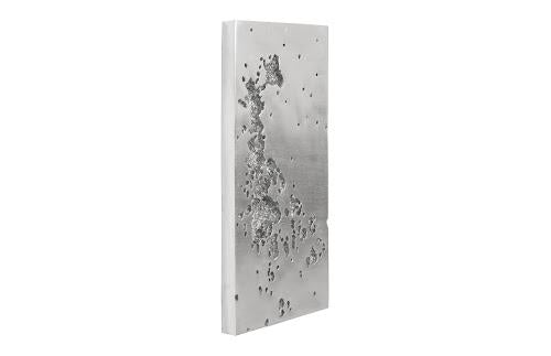 Phillips Collection Splotch Wall Art Rectangle Silver Leaf Accent