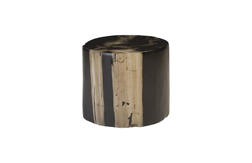 Phillips Collection Cast Petrified Wood Resin Stool