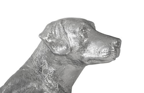 Phillips Collection Labrador, Sitting Liquid Silver Accent