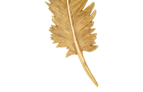 Phillips Collection Feathers Wall Art Large Gold Leaf Set of 2 Accent
