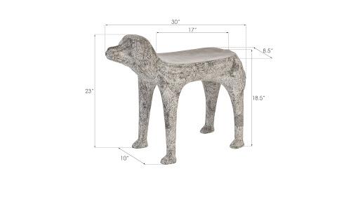 Phillips Collection Dog Gray Side Table
