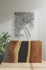 Phillips Collection Wire Tree Rectangular Metal Black Wall Art