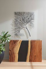 Phillips Collection Wire Tree Rectangular Metal Black Wall Art