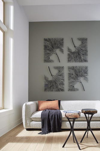 Phillips Collection Wire Tree Rectangular Metal Black Wall Art