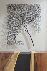 Phillips Collection Wire Tree Rectangular Metal Black Wall Art