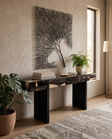 Phillips Collection Wire Tree Rectangular Metal Black Wall Art