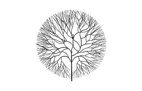 Phillips Collection Wire Tree Medium Circle Metal Black Wall Art