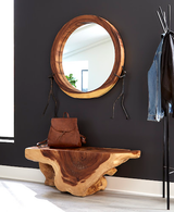 Phillips Collection Atlas Chamcha Wood Natural Metal Mirror