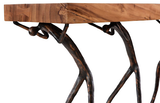 Phillips Collection Atlas  Table Chamcha Wood Natural Metal Console