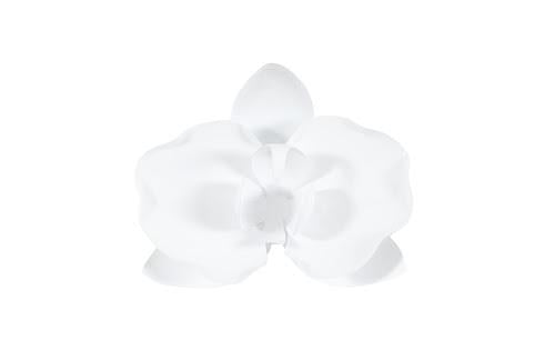 Phillips Collection Orchid Flower Wall Decor White Metal Accent