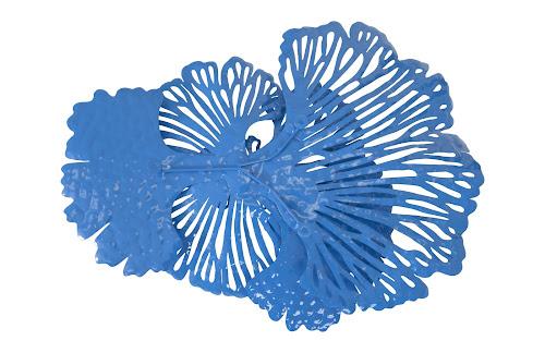 Phillips Collection Flower Wall Art Small Blue Metal Accent