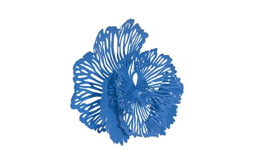 Phillips Collection Flower Wall Art Small Blue Metal Accent