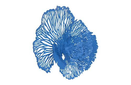 Phillips Collection Flower Wall Art Medium Blue Metal Accent