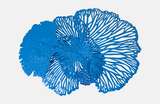 Phillips Collection Flower Wall Art Medium Blue Metal Accent