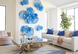 Phillips Collection Flower Wall Art Medium Blue Metal Accent