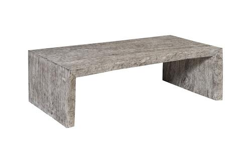 Phillips Collection Waterfall Gray Stone Coffee Table