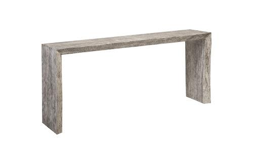 Phillips Collection Waterfall  Table Gray Stone Console