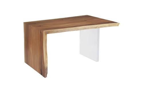 Phillips Collection Waterfall Natural Acrylic Leg Desk